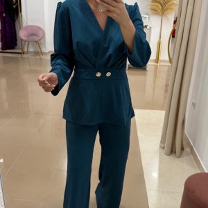 Traje Fany Petróleo Curvy