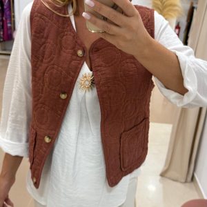 Chaleco Acolchado Teja