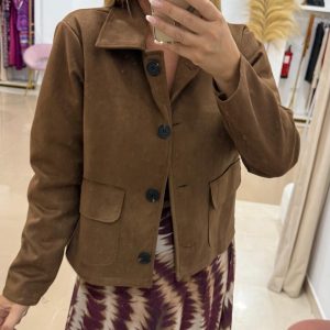 Cazadora De Antelina Marrón