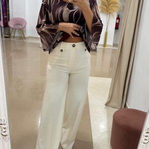 Pantalón De Vestir Beige