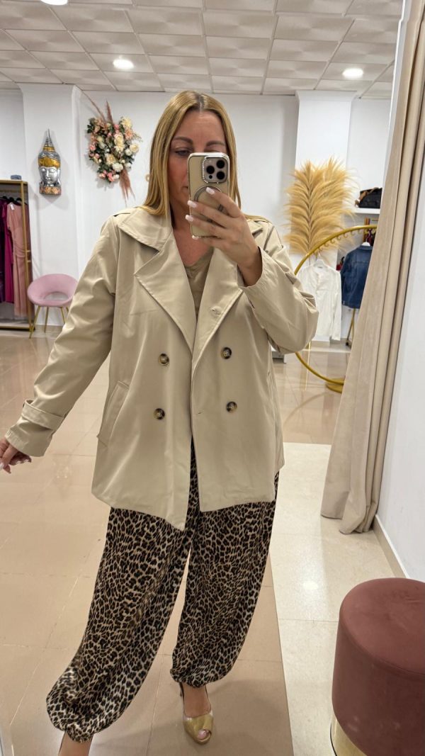 Gabardina 2 Colores ( Beige y Burdeos)