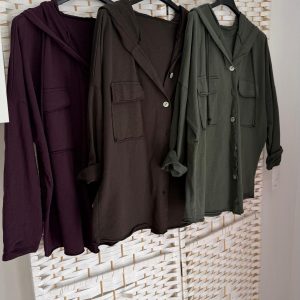 Chaqueta Sport De Algodón 3 Colores ( Burdeos, Kaki Y Marrón)