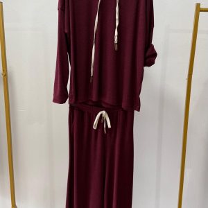 Chándal De Hilo Burdeos