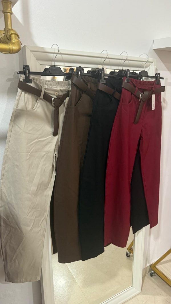 Pantalón Balloon 4 Colores ( Beige, Marrón, Negro y Burdeos)