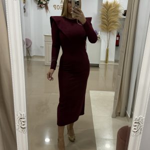 Vestido Cloe burdeos