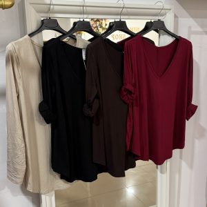 Camiseta Elástica 4 Colores ( Beige, Negro, Marrón Y Burdeos)