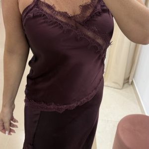 Lencero Satinado Burdeos