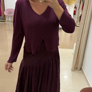 Jersey De Hilo Burdeos