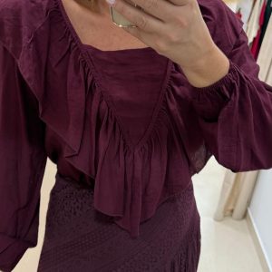 Blusa Burdeos