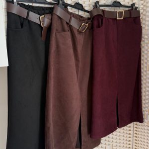 Falda Tres Colores ( Negro, Chocolate Y Burdeos)