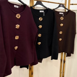 Top Marien Tres Colores ( Burdeos, Marrón Y Negro)