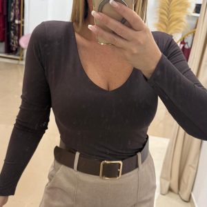 Camiseta Básica Sam Dos Colores ( Burdeos y Marrón)