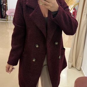 Abrigo Rizo Burdeos