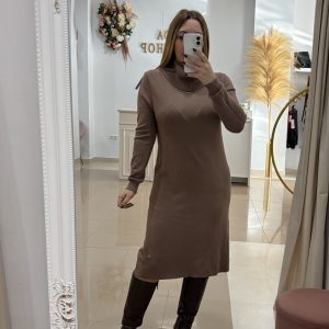 Vestido de Punto Camel