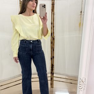 Blusa Cuadritos Amarilla