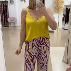 Lencera Satinada Amarilla