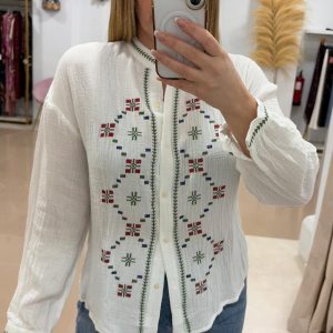 Camisa Bambula Bordada